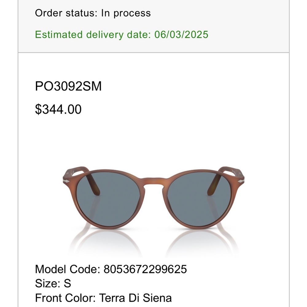 Persol Sunglasses PO3092SM Terra Di Siena
